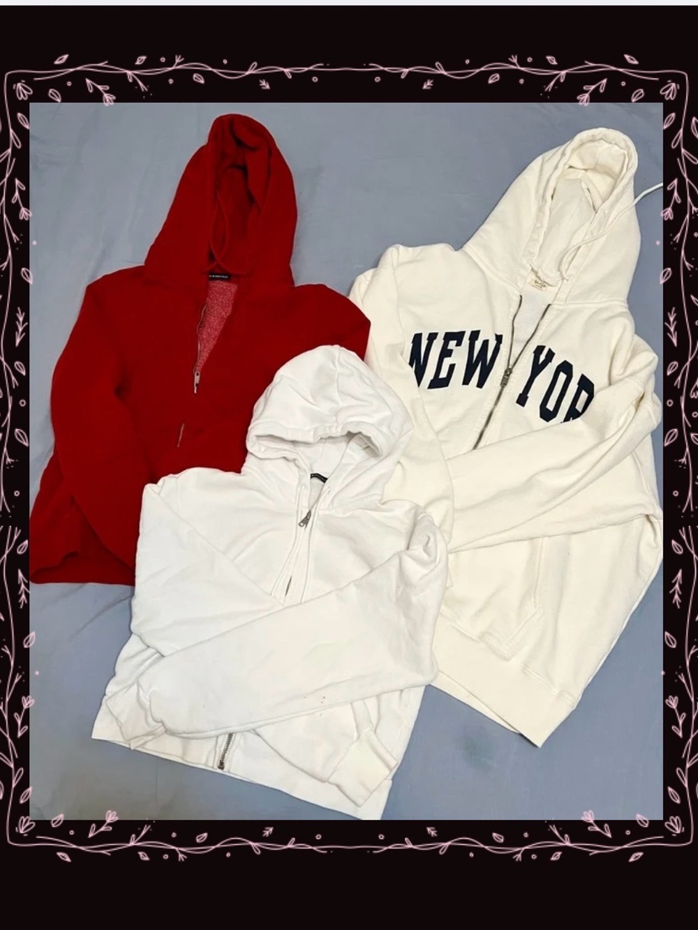 brandy melville zip up bundle